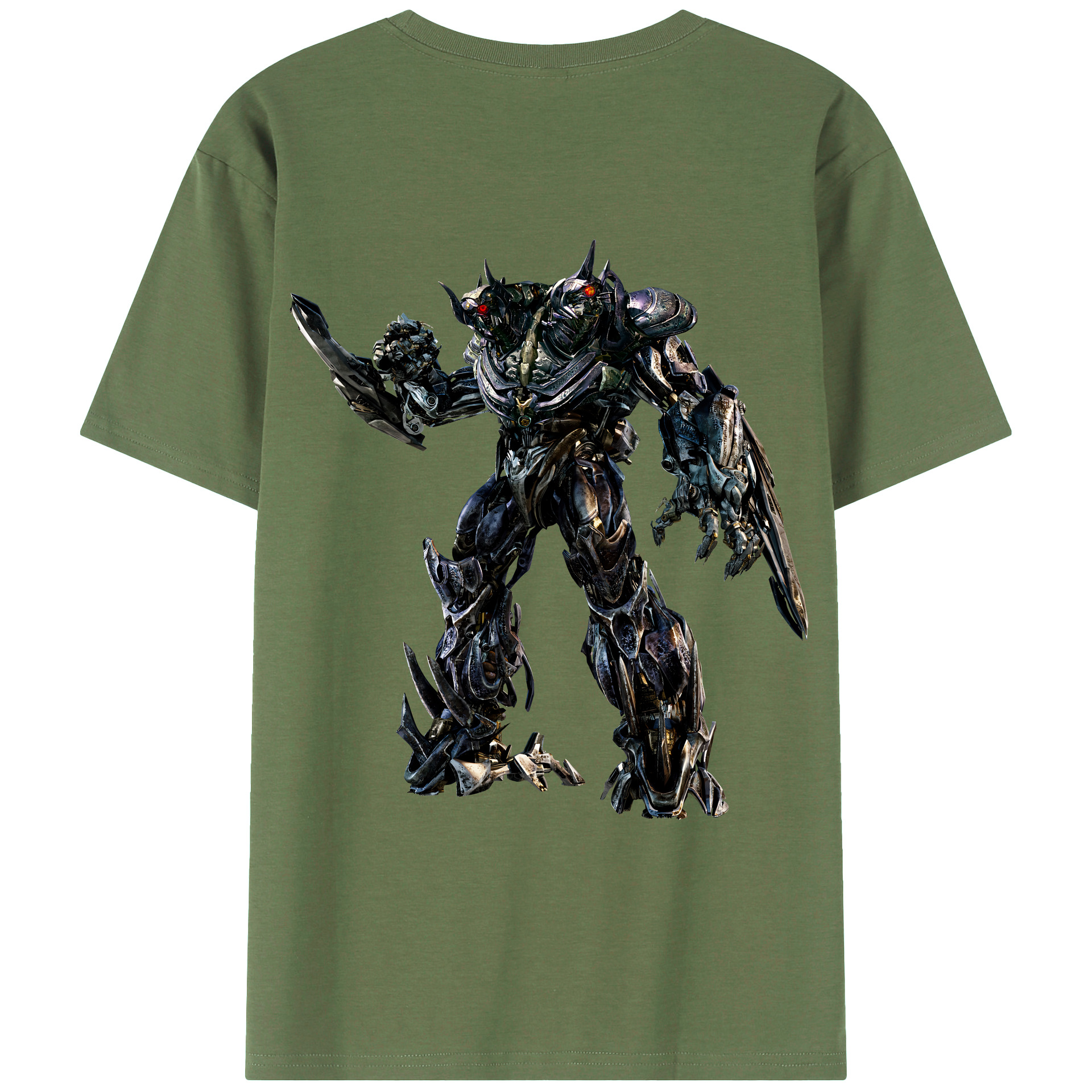 （画像用） Transformers トランスフォーマー 綿100％ メンズ半袖Tシャツ（バックプリント） 通気性